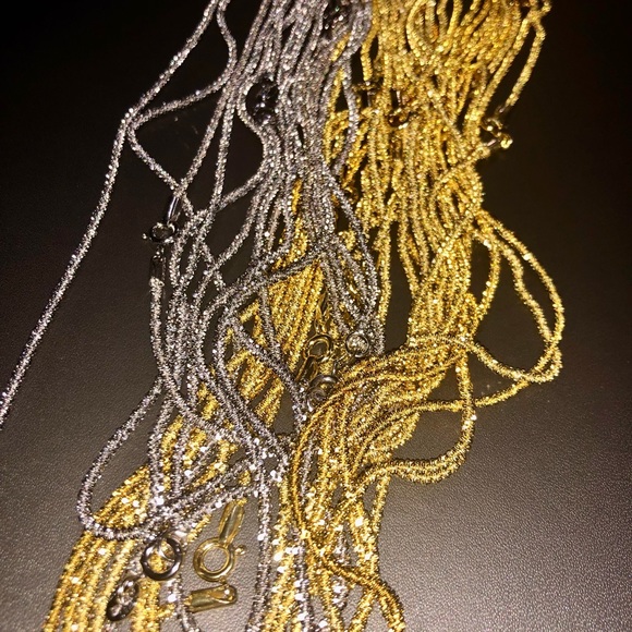 Sparkle Chain Made In Turkey Best gift Black Friday Deals, Gold vermeil chain - Picture 6 of 8